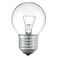 P45 ŻARÓWKA WSTRZĄSOODPORNA KULKA 40W E27 230V PRZEZROCZYSTA WW 2700K 290LM SOLEO WST-2636