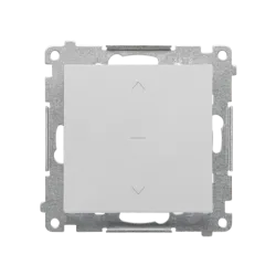 SIMON 55 MODUŁ ALUMINIUM MAT ŁĄCZNIK ŻALUZJOWY 1-0-2 ZACISKI SPRĘŻYNOWE 10A 250V