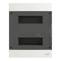 EASY9 ROZDZIELNIA PLASTIKOWA NT 24M 2X 12M N+PE 326X256X103 IP40 IK07 DRZWI DYMNE BIAŁY