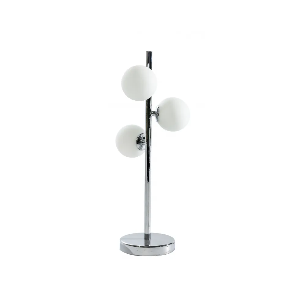 SYBILLA BIAŁY/ CHROM OPRAWA STOŁOWA 3X G9/ 18W IP20 ALUMINIUM/ SZKŁO