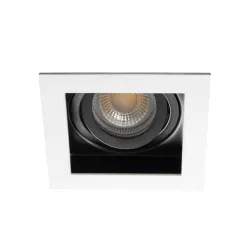 ARET BIAŁY OPRAWA SUFITOWA PT KWADRAT RUCHOMA 1X GX5.3/ GU10/ 35W IP20 AL/ BLACHA STAL
