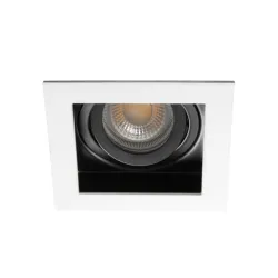 ARET BIAŁY OPRAWA SUFITOWA PT KWADRAT RUCHOMA 1X GX5.3/ GU10/ 35W IP20 AL/ BLACHA STAL