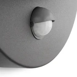 JUNE ANTRACYT OPRAWA ŚCIENNA KINKIET Z CZUJNIKIEM RUCHU IR 1X E27/ 42 W IP44 ALUMINIUM/ TWORZYWO