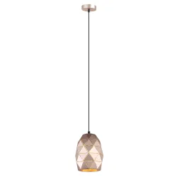 HARLEY ZŁOTY SZAMPAŃSKI OPRAWA WISZĄCA 1X E27/ 40W IP20 STAL