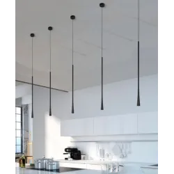 KALIA CZARNY OPRAWA WISZĄCA LED 7W WW 3000K 325LM IP20 ALUMINIUM