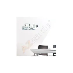 RUBIC PRZEZROCZYSTY/ CHROM OPRAWA ŚCIENNA KINKIET 2X G9/ 40W IP20 ALUMINIUM/ SZKŁO