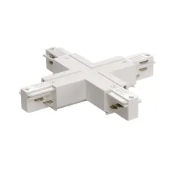 EUTRAC SYSTEM EUTRAC ŁĄCZNIK X Z MOŻLIWOŚCIĄ ZASILANIA, ZWYCZAJNY BIAŁY