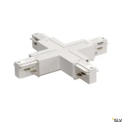 EUTRAC SYSTEM EUTRAC ŁĄCZNIK X Z MOŻLIWOŚCIĄ ZASILANIA, ZWYCZAJNY BIAŁY