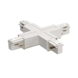 EUTRAC SYSTEM EUTRAC ŁĄCZNIK X Z MOŻLIWOŚCIĄ ZASILANIA, ZWYCZAJNY BIAŁY