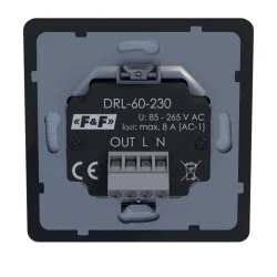 DRL-60-230-9 LASEROWY CZUJNIK ODLEGŁOŚCI CZARNY DO PUSZKI O60 CZUJNIK RUCHU DO STEROWN