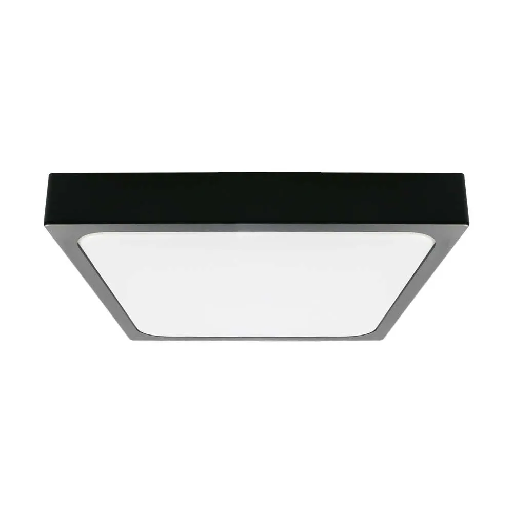 VT-8630B-SQ CZARNY/ BIAŁY OPRAWA SUFITOWA PLAFON LED 30W NW 4000K 3000LM IP44 TWORZYWO