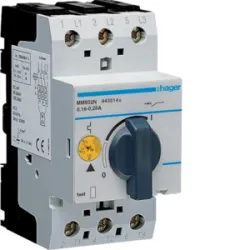 MM502N WYŁĄCZNIK SILNIKOWY TERMOMAGNETYCZNY 0.16-0.25A 3Z 2.5M 230V AC NAPĘD OBROTOWY