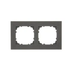 SIMON 55 NATURE INOX CZARNY RAMKA 2X METAL