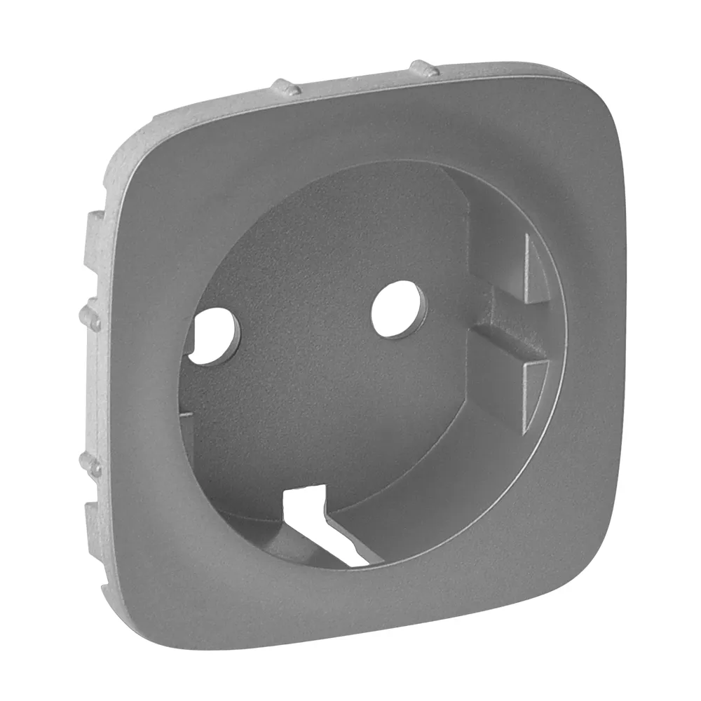 VALENA ALLURE MODUŁ ALUMINIUM PŁYTKA DO GNIAZD 1X SCHUKO