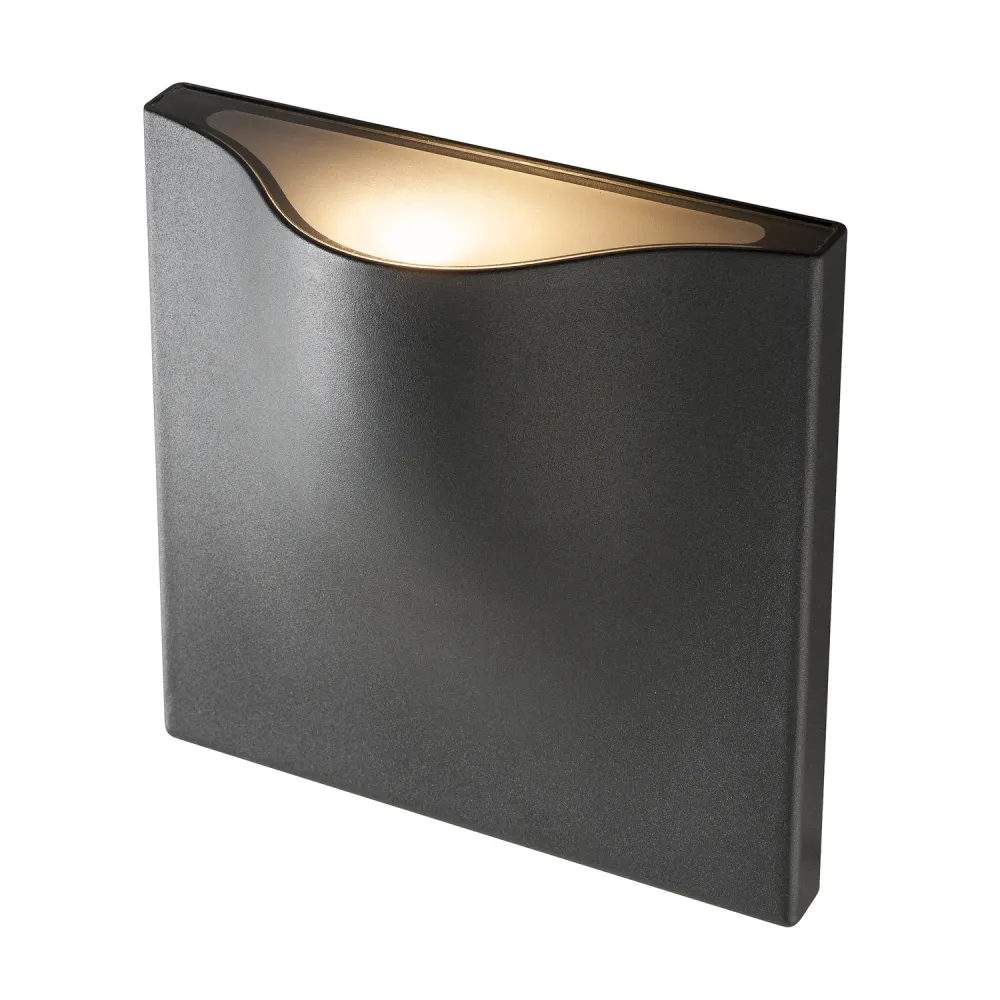 VILUA ANTRACYT OPRAWA ŚCIENNA KINKIET NT LED 17W WW 3000K 940LM 100ST IP54 ALUMINIUM/ SZKŁO