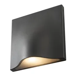 VILUA ANTRACYT OPRAWA ŚCIENNA KINKIET NT LED 17W WW 3000K 940LM 100ST IP54 ALUMINIUM/ SZKŁO
