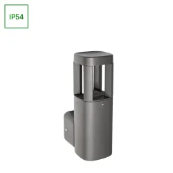 TORRE SZARY OPRAWA KINKIET ZEWNĘTRZNY LED 7W 230V WW 2700-3200K 250LM IP54 AL