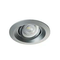 COLIE DTO-GR SZARY OPRAWA SUFITOWA PT OKRĄGŁA RUCHOMA 1X GX5.3/ GU10/ 35W IP20 ALUMINIUM
