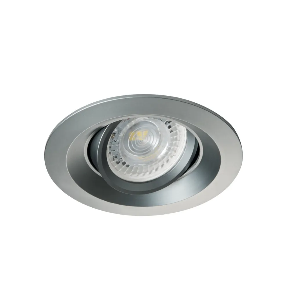 COLIE DTO-GR SZARY OPRAWA SUFITOWA PT OKRĄGŁA RUCHOMA 1X GX5.3/ GU10/ 35W IP20 ALUMINIUM
