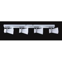 PANADA CHROM/ BIAŁY OPRAWA SUFITOWA SPOT NT 4X G9/ 40W STOP METALI
