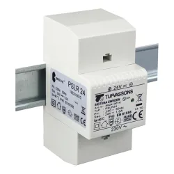 PSLR 24 ZASILACZ IMPULSOWY STABILIZOWANY 24W 2.0A 230V AC / 12V DC TH35 IP40+ ZABEZPIECZENIE