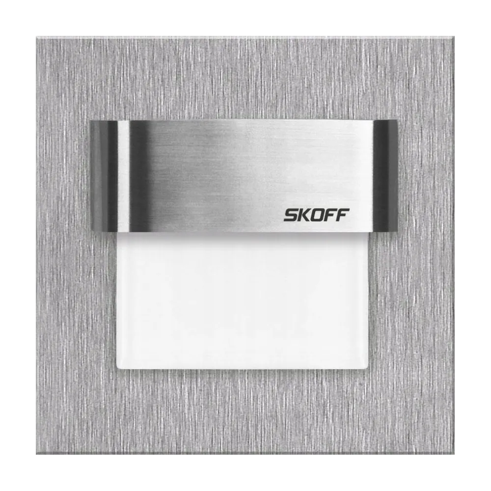 TANGO SZLIF INOX OPRAWA SCHODOWA PT LED 0.8W NW 4000K 32LM 10V DC IP20 ALUMINIUM/ TWORZYWO