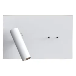 EDGE BIAŁY MAT OPRAWA ŚCIENNA KINKIET LED 8.7W WW 2700K 8.7LM LED 1W WW 2700K 130LM IP20 CYNK