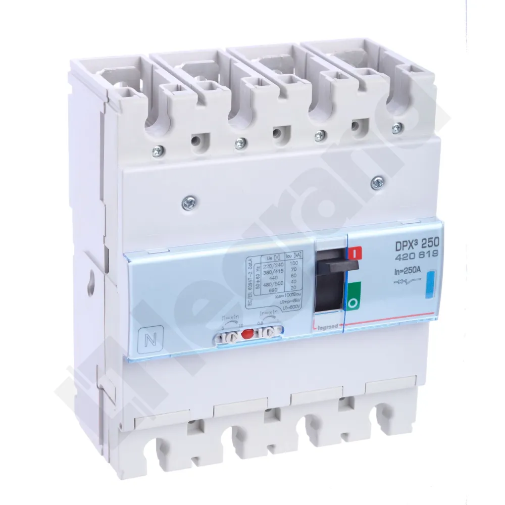 DPX3 250 WYŁĄCZNIK MOCY 250A 4P 70KA 400V AC ZACISKI ŚRUBOWE STACJONARNY