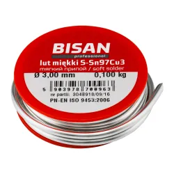 LUT MIĘKKI S-SN97Cu3 B/T O3.0 100G (SZPULA)