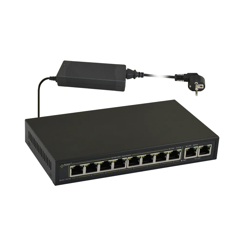 SWITCH 10-PORTOWY SG108 DO 8 KAMER IP