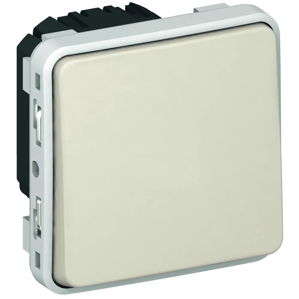 PLEXO55 PRZYCISK PRZEŁĄCZNY BIAŁY/ ECRU 10A-250V~