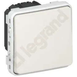 PLEXO55 PRZYCISK PRZEŁĄCZNY BIAŁY/ ECRU 10A-250V~