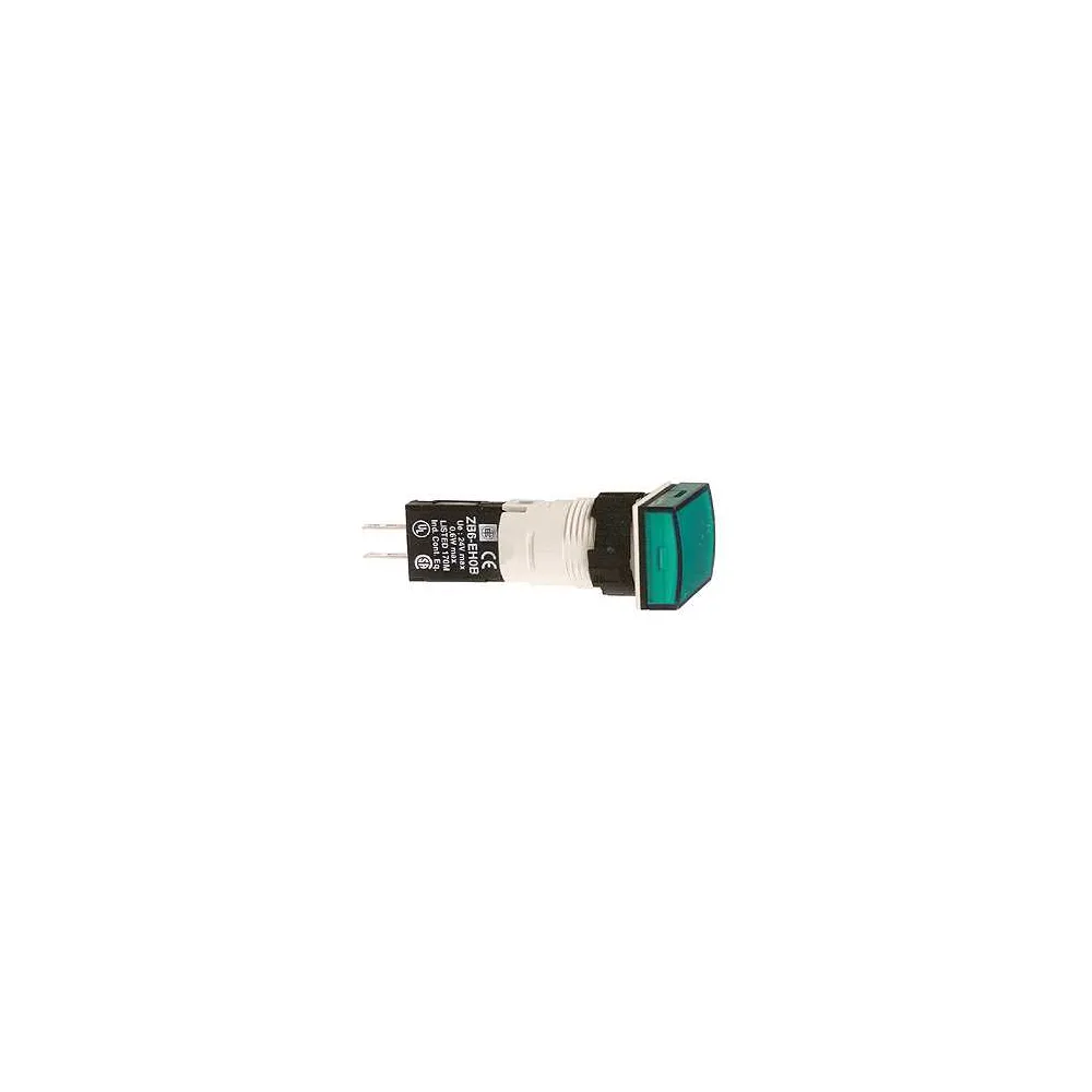 Schneider Electric Harmony XB6 Kompletny wskaźnik świetlny, Zielony, LED, Prostokątny, 12...24 V AC/DC, 16 mm, Plastik, XB6DV3BB