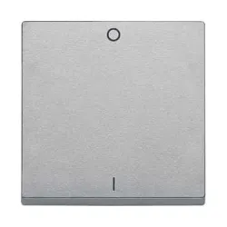 Schneider Electric Merten, System M, klawisz pojedynczy z oznaczeniem ''0/1'', aluminium, MTN433260