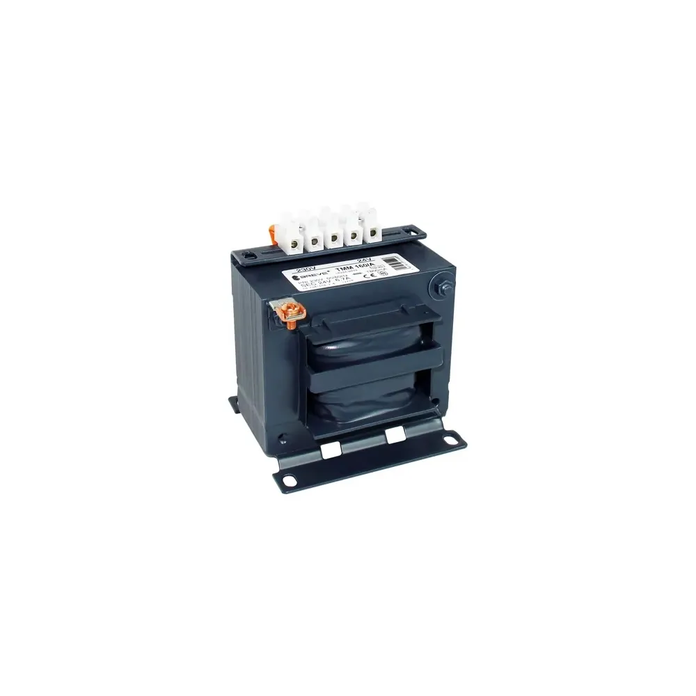 TMM 160 TRANSFORMATOR SEPARACYJNY 1F 160VA 230V AC/ 230V AC IP00 KARKAS DWUKOMOROWY KSZTAŁTKOWY