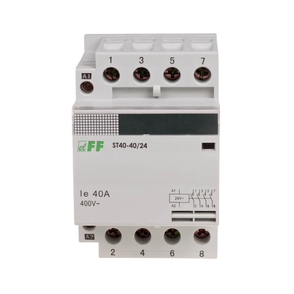 ST40-40-24V STYCZNIK MODUŁOWY 40A 4NO MONTAŻ NA SZYNIE