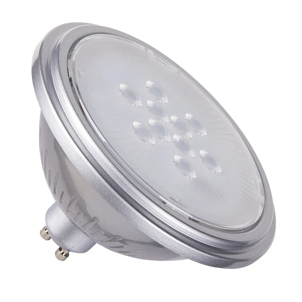 ŻARÓWKA LED SPOT GU10 7W 230V MATOWA  827 WW 2700K 500LM 40ST QPAR111 SREBRNY