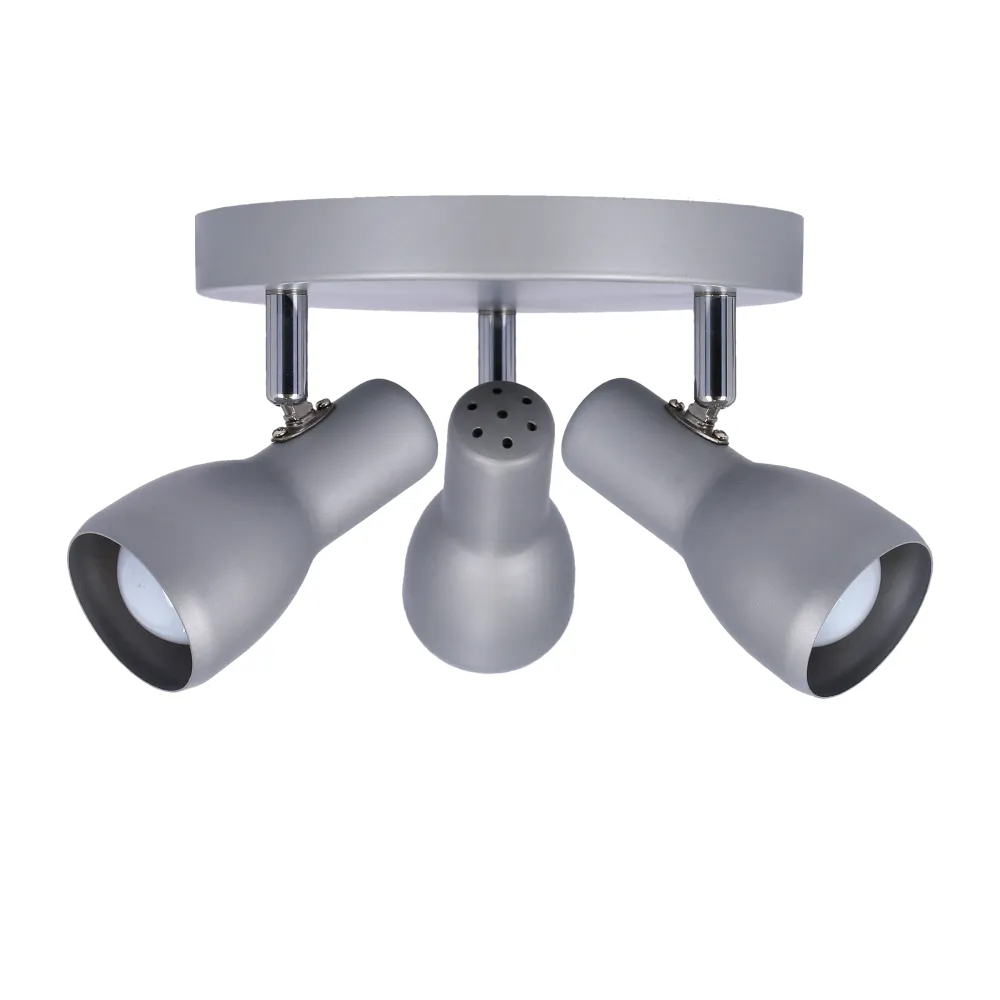 PICARDO SREBRNY OPRAWA SUFITOWA SPOT NT 3X E14/ 40W IP20 METAL