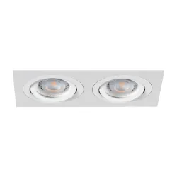 SEIDY CT-DTL250-W/M BIAŁY MAT OPRAWA SUFITOWA PT KWADRAT RUCHOMA 2X GX5.3/GU10/ 50W IP20 ALUMINIUM