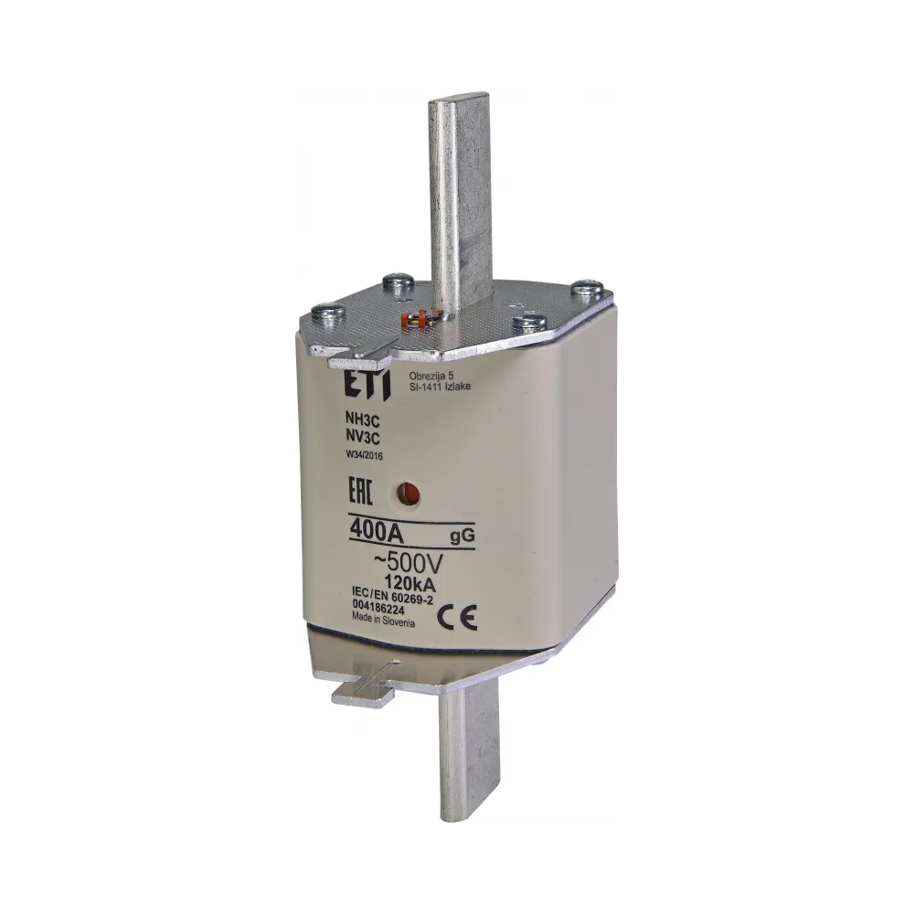 WT-3C NH3C GG K 400A WKŁADKA TOPIKOWA PRZEMYSŁOWA ZWŁOCZNA KOMBI 500V BM WT-NH