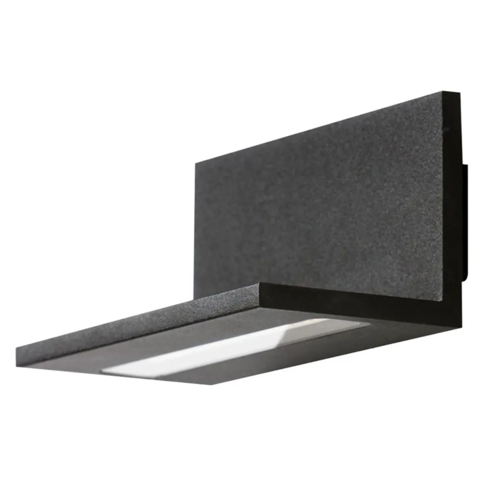 LATONA CZARNY OPRAWA ŚCIENNA KINKIET LED 10W WW 3000K 800LM IP20 ALUMINIUM/ AKRYL