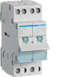 SFL232 PRZEŁĄCZNIK ZASILANIA 32A 2P I-II 2M 230V AC PRZYŁĄCZE DOLNE