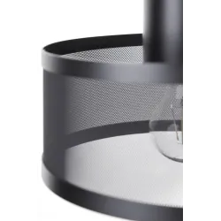 BONO CZARNY OPRAWA WISZĄCA 2X E27/ 60W IP20 STAL LAKIEROWANA
