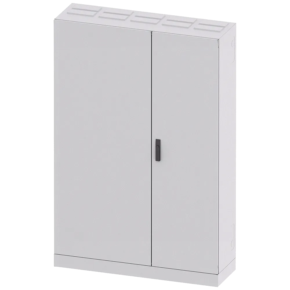 ALPHA 1250 OBUDOWA METALOWA STOJĄCA 1950X1300X400 DRZWI PEŁNE IP55 IK09/I SZARY