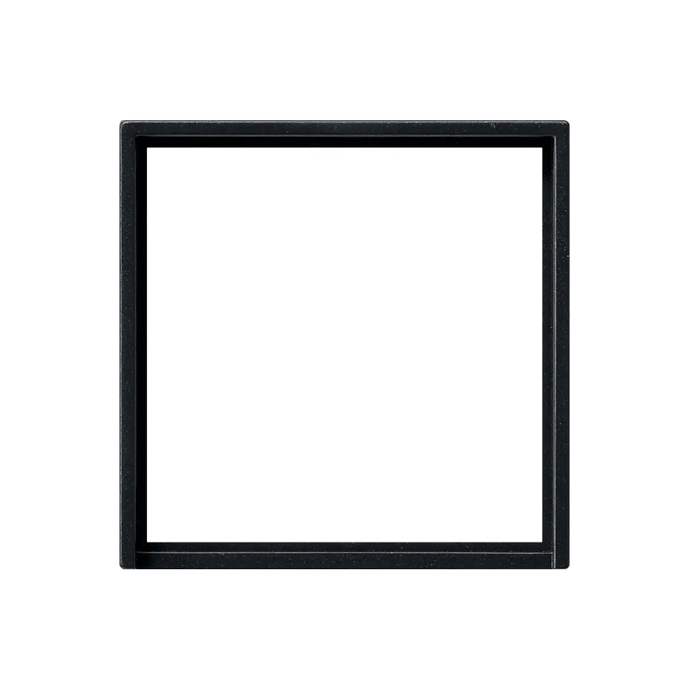 SYSTEM 55 CZARNY MAT RAMKA POŚREDNIA 50X50 KWADRATOWA