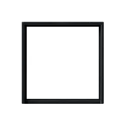 SYSTEM 55 CZARNY MAT RAMKA POŚREDNIA 50X50 KWADRATOWA