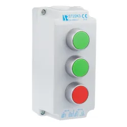 ST22K3\01-1 KASETA STEROWNICZA KOMPLETNA 3X START-STOP Z NAPĘDEM KZ KZ KC 1X DŁAWNICA