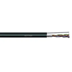 BITLAN U/UTPFS 4X2X24 AWG (0,5) CZARNY PRZEWÓD KOMPUTEROWY SAMONOŚNY CAT.5 NIEEKRANOWANY DRUT KL.1
