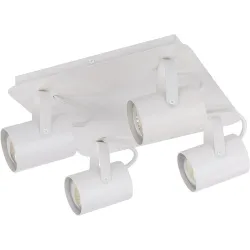KAMERA BIAŁY OPRAWA SUFITOWA NT SPOT 4X GU10/ 25W IP20 STAL LAKIEROWANA