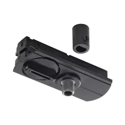 TRACK SYSTEM ADAPTER DO LAMP WISZĄCYCH, DO WYSOKONAPIĘCIOWEJ 1-FAZOWEJ SZYNY NATYNKOWEJ, KOLOR CZARN